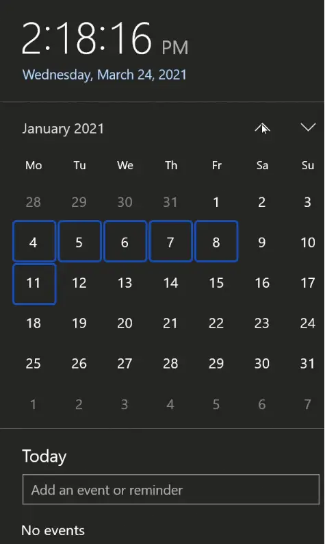 How to Calculate Working Days in Excel - calendar