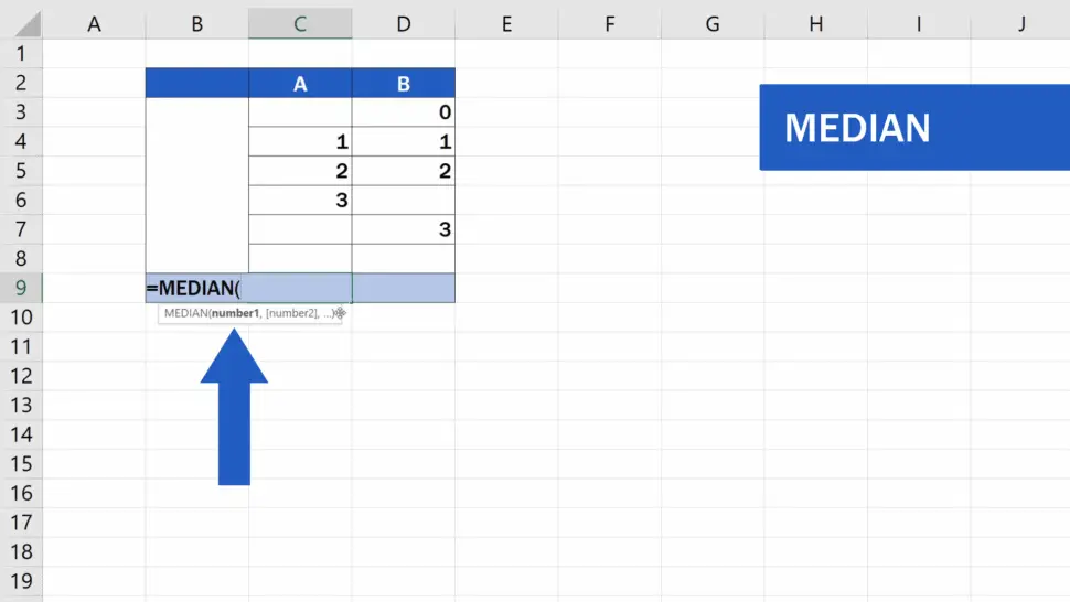 How to Calculate the Median in Excel