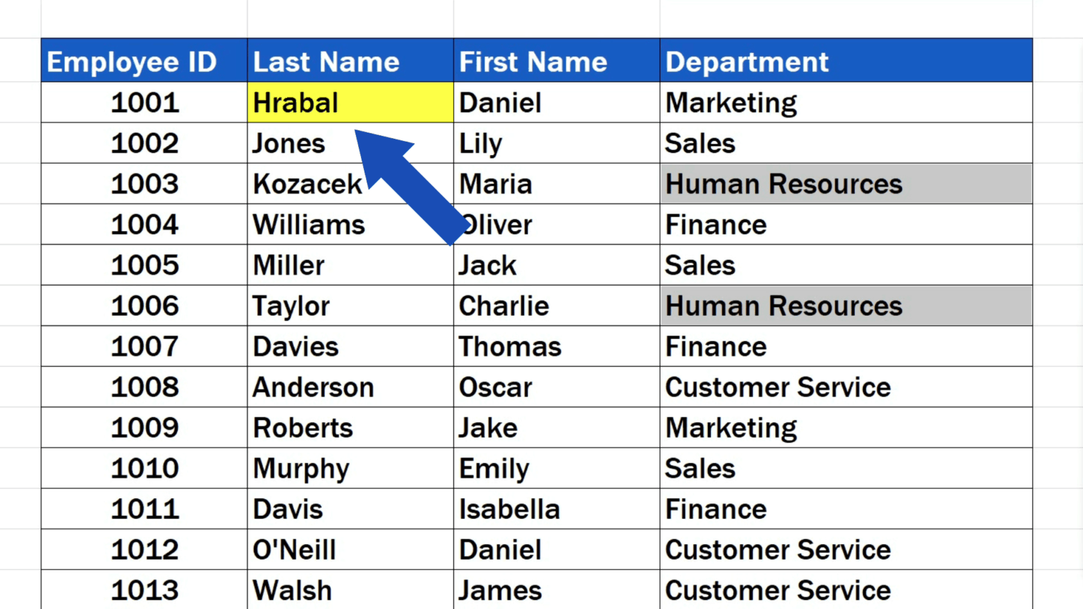 How to replace words in excel