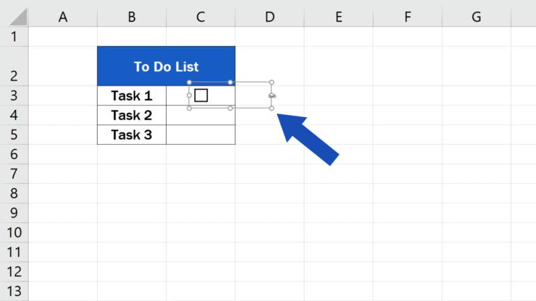 How to Insert a Checkbox in Excel