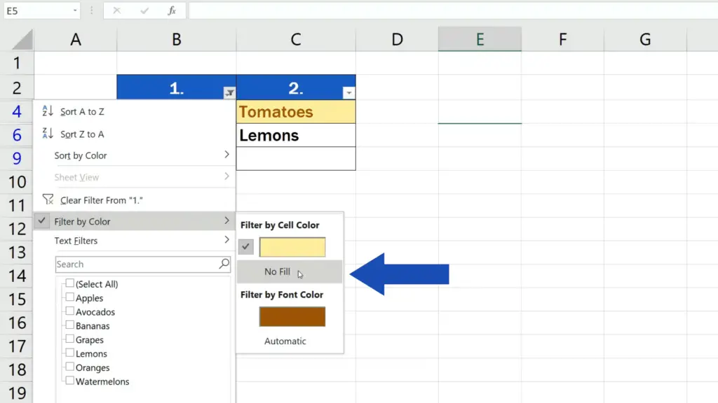 How to Compare Two Columns in Excel to Find Differences - use the option ‘Sort by Color’