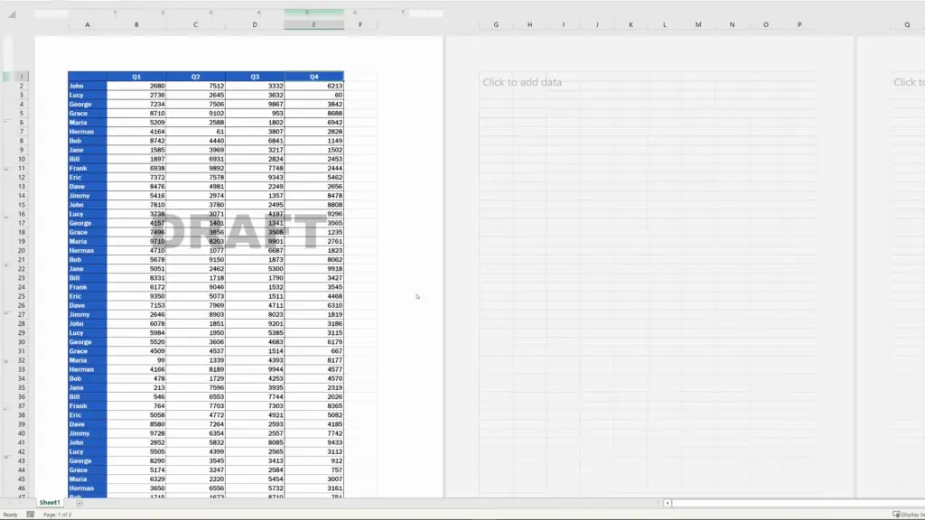 How to Insert a Watermark in Excel - final text watermark