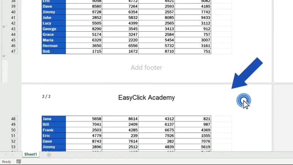 How to Add a Header in Excel - not affect the headers on the rest of the pages