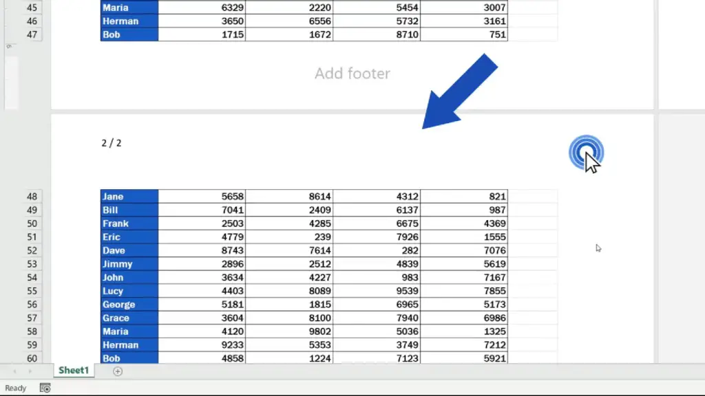 How to Add a Header in Excel - text removed