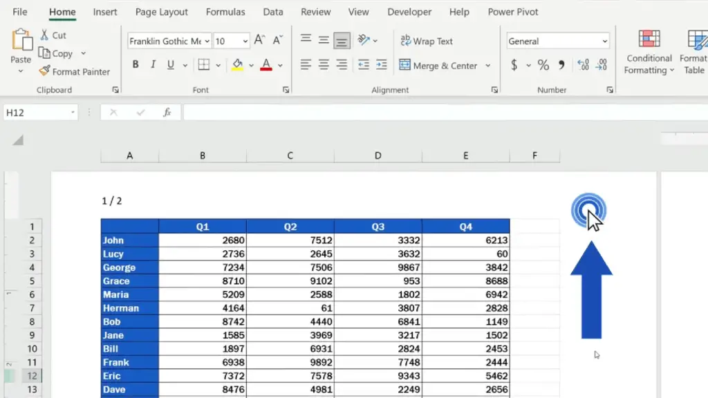 How to Add a Header in Excel - the picture will appear resized as needed