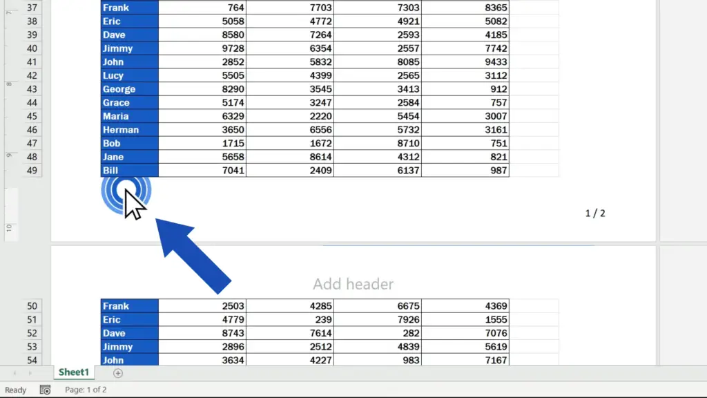 How to Add a Footer in Excel - the picture will appear resized as needed