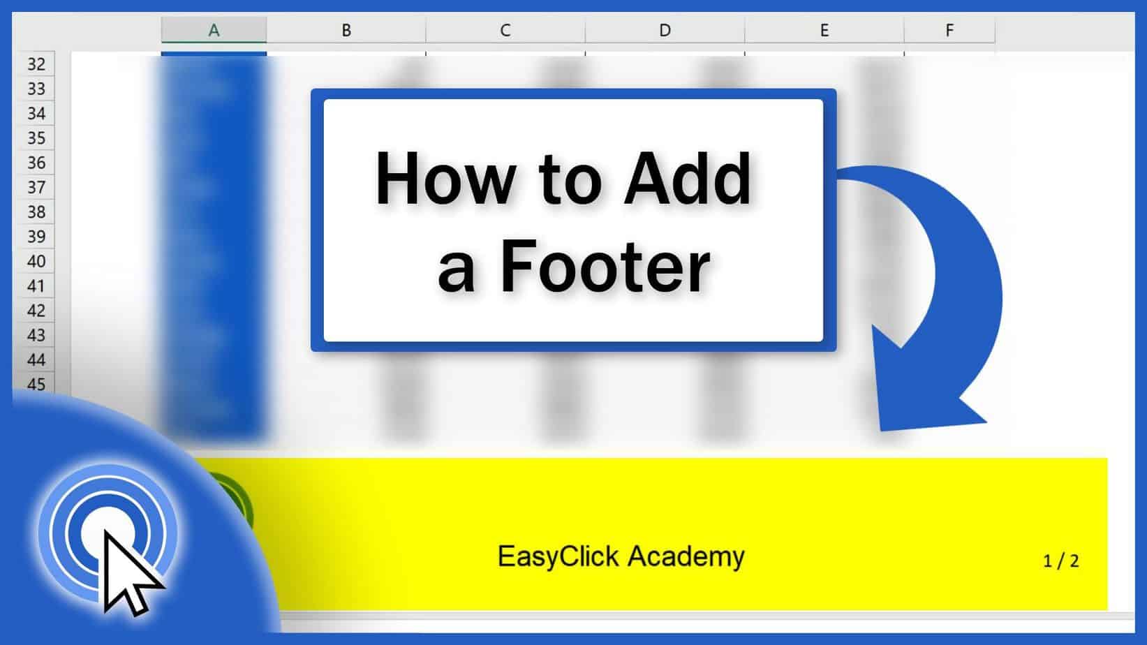 How to Add a Footer in Excel