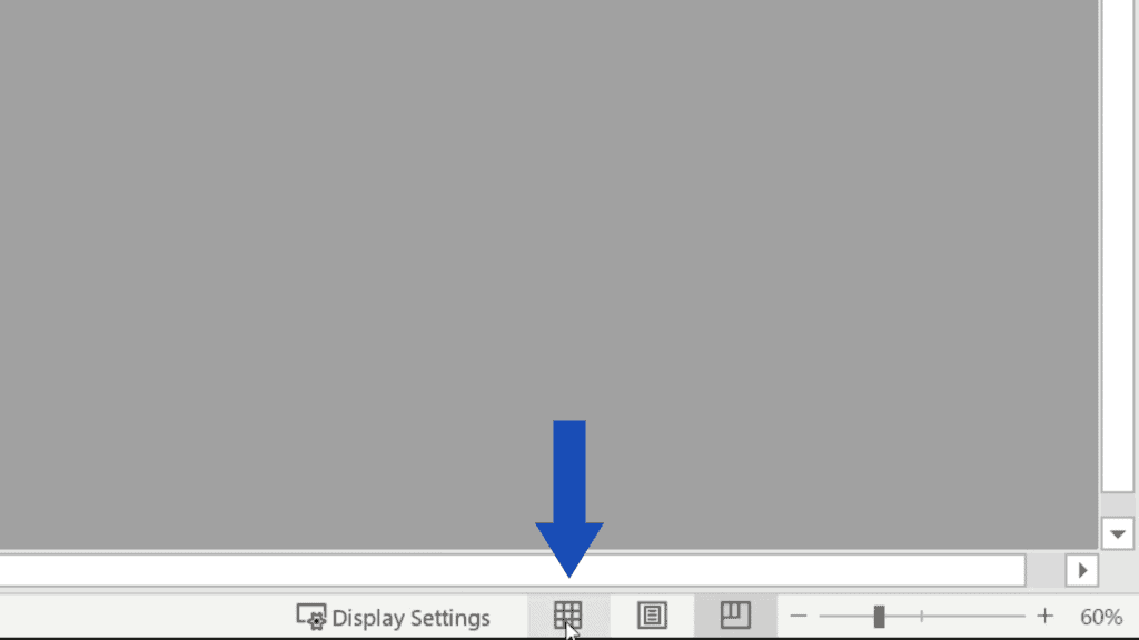 How to Set the Print Area in Excel - click on normal view