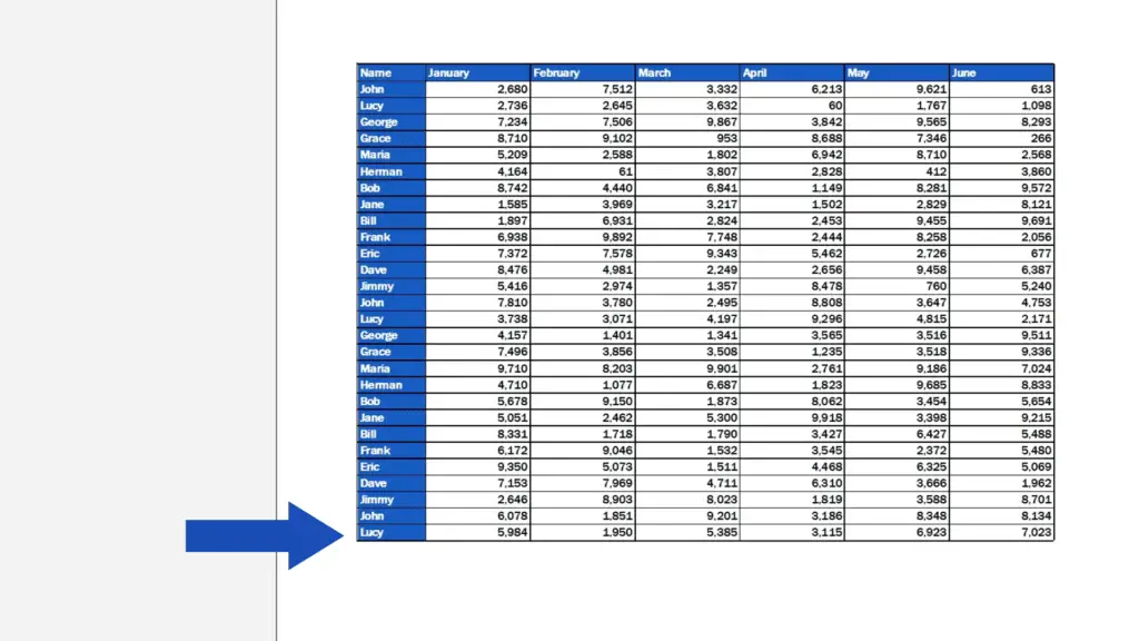 How to Set the Print Area in Excel -  it shows the expanded print area