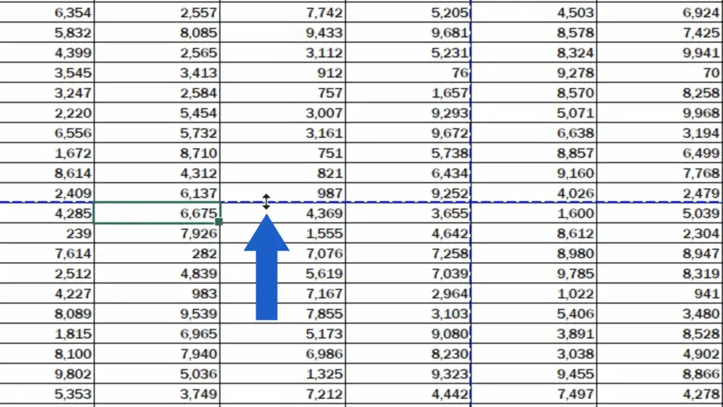 How to Remove a Page Break in Excel - double-headed arrow