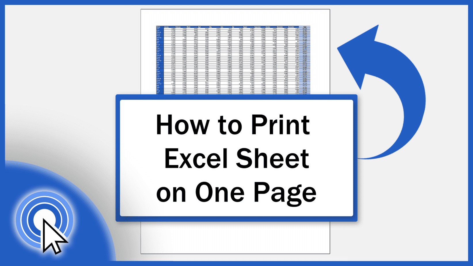 How to Print Excel Sheet on One Page