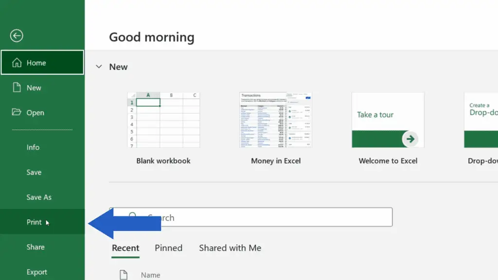 How to Print an Excel Sheet on One Page - Click on Print