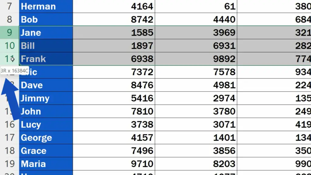 How to Insert Multiple Rows in Excel -  in little window you’ll see the row count