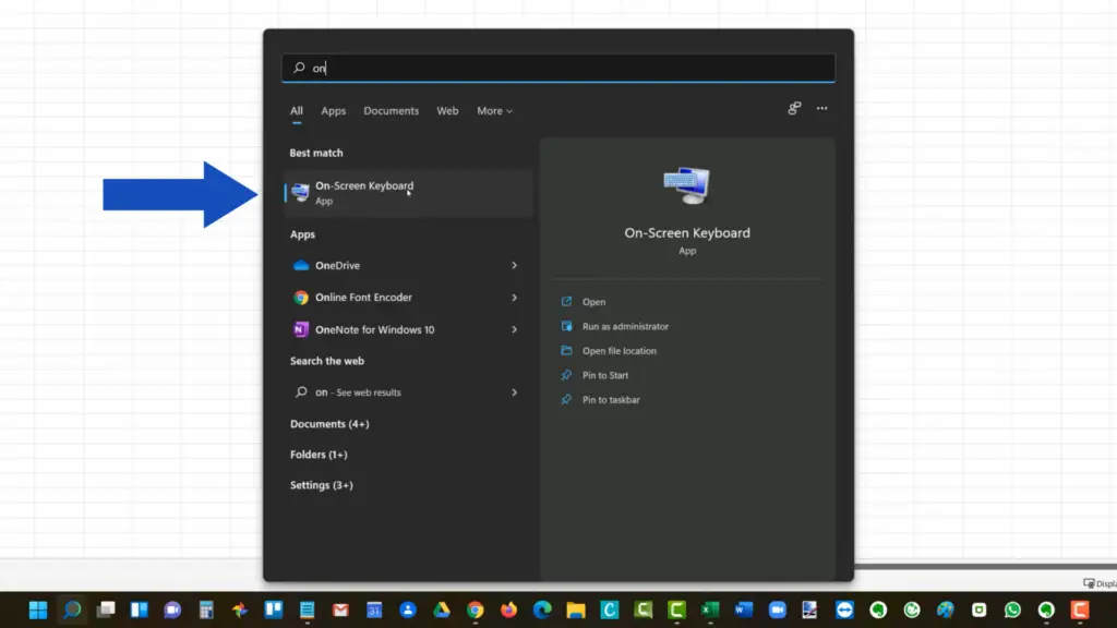 How to Fix Arrow Keys Not Working in Excel - On-Screen Keyboard app