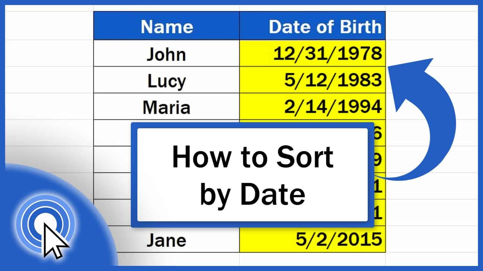 How to Sort by Date in Excel