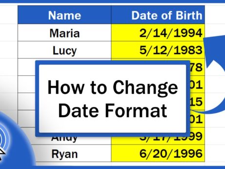 How to Change Date Format in Excel