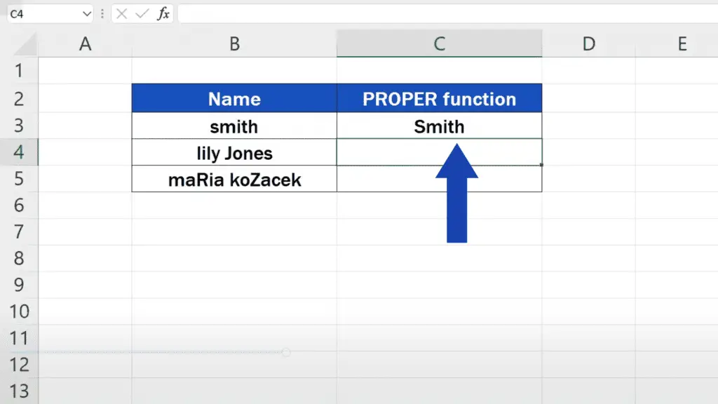 How to Capitalize First Letters in Excel - First letter capitalized