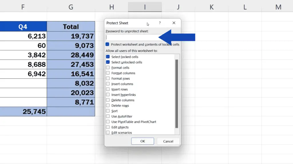 How to Hide Formulas in Excel - If needed, you can use a password