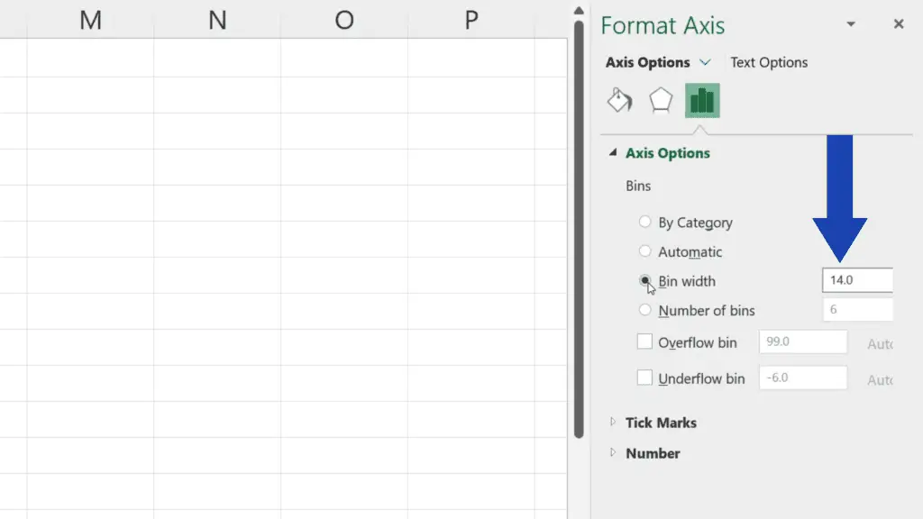 How to Make a Histogram in Excel - The span is fourteen years