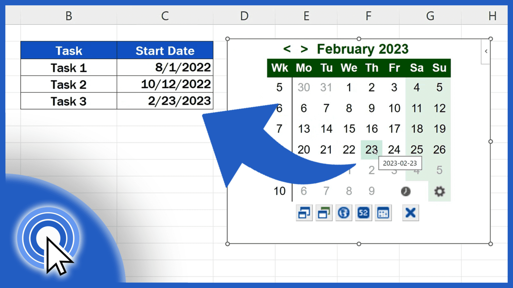 How to Insert Calendar in Excel