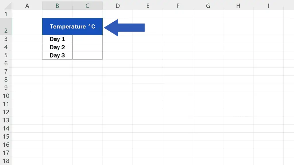 How to Insert the Degree Symbol in Excel - add a capital C right after to mark Celsius