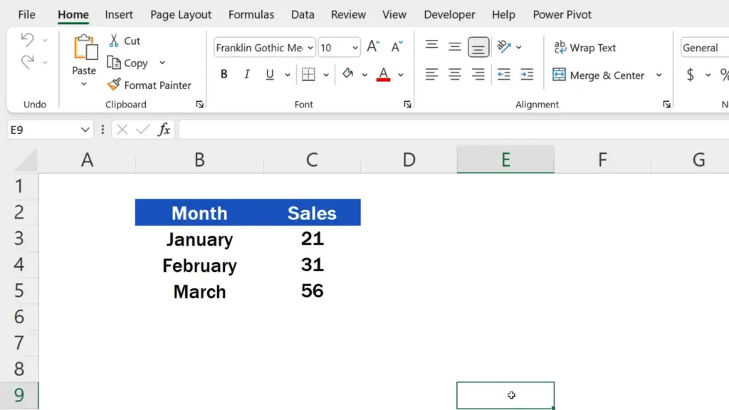 How to Show Gridlines in Excel - no gridlines in Excel