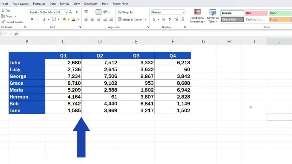 How to Create a Heat Map in Excel - the heat map is gone