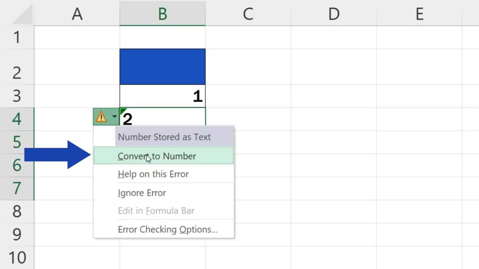 How to Convert Text to Number in Excel