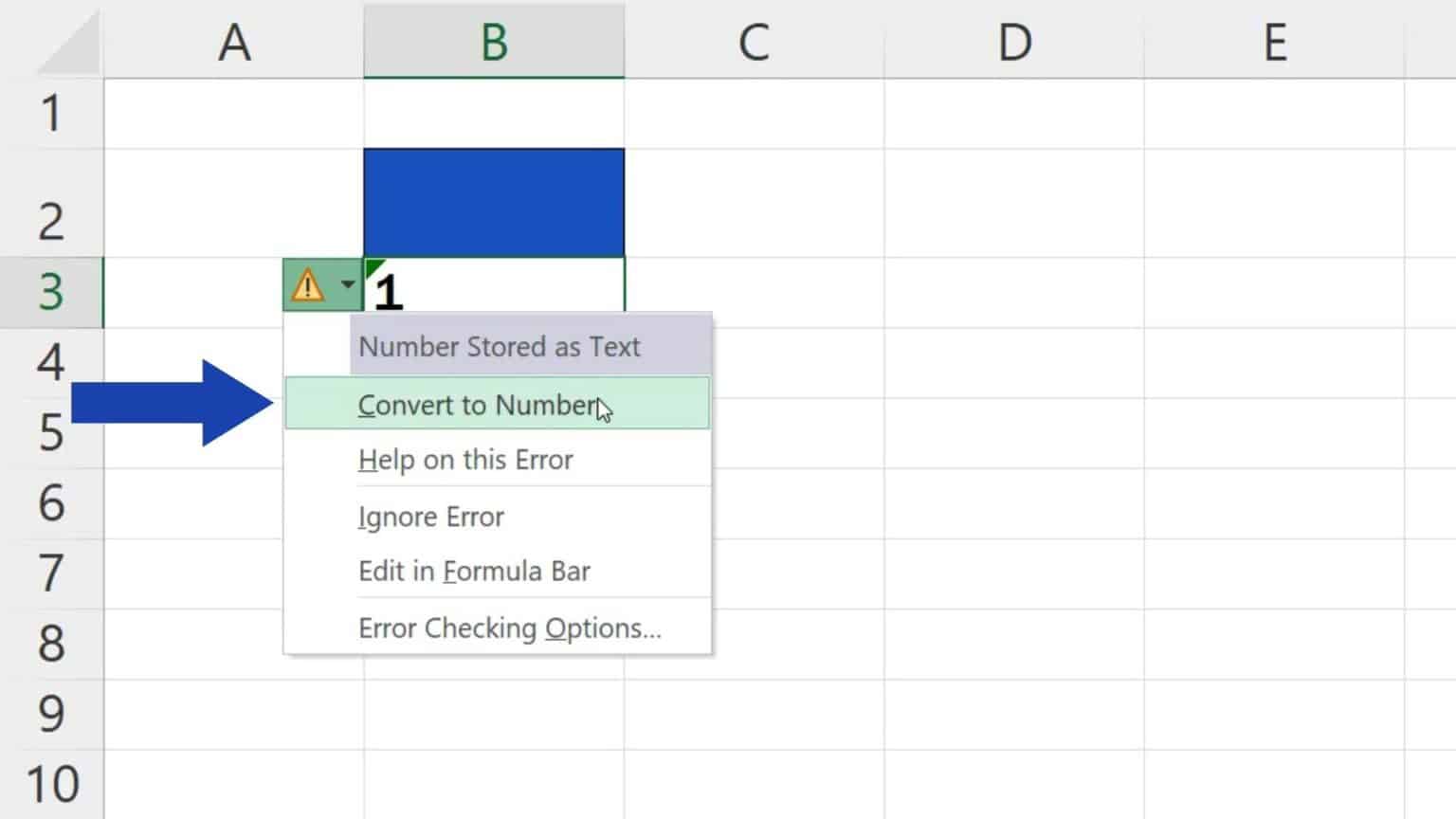 How to Convert Text to Number in Excel