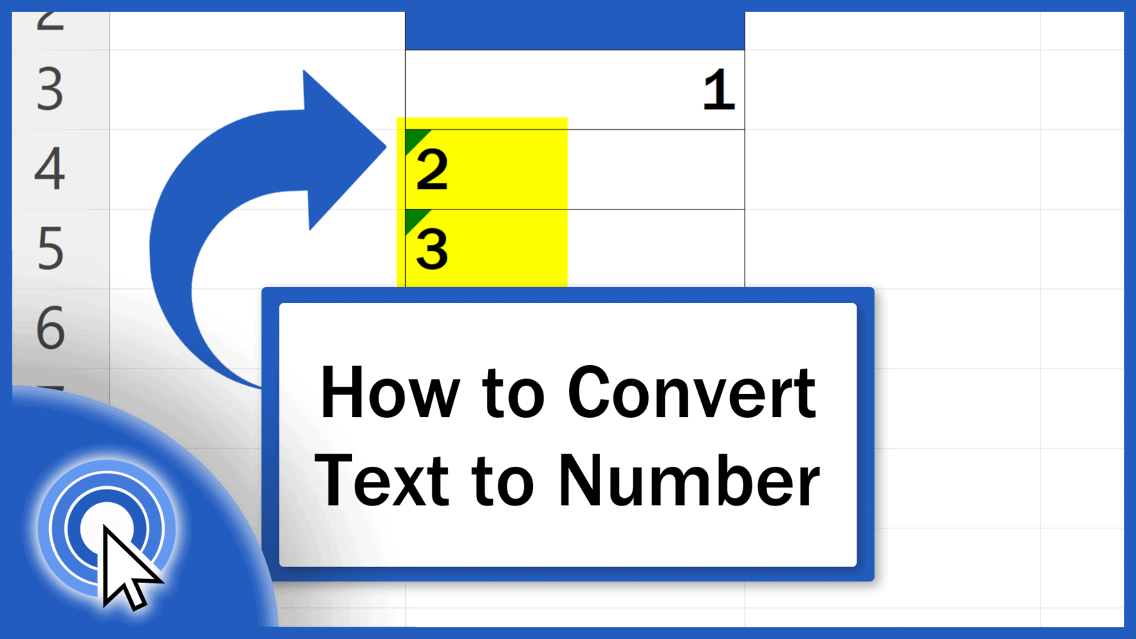How to Convert Text to Number in Excel