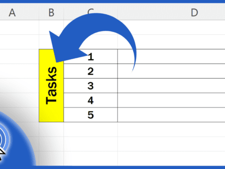 How to Write Vertically in Excel