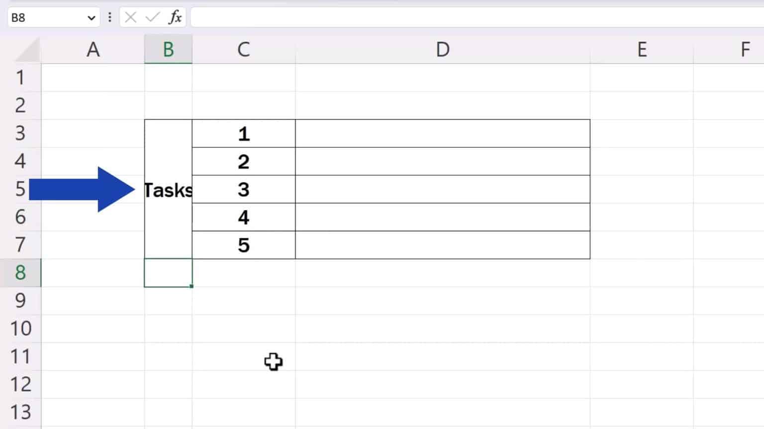 How to write vertically in excel