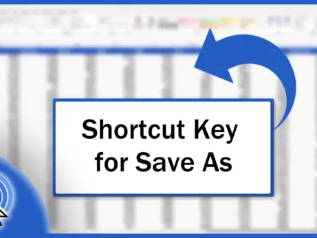 Shortcut Key for Save As in Excel