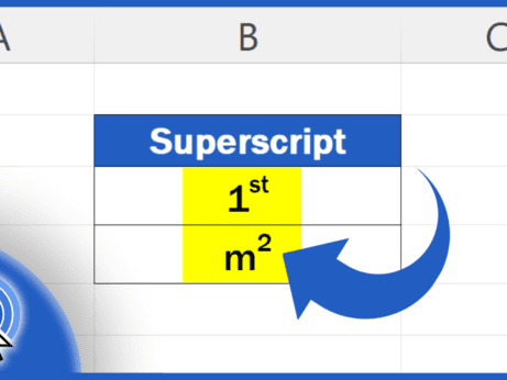 How to Add Superscript in Excel