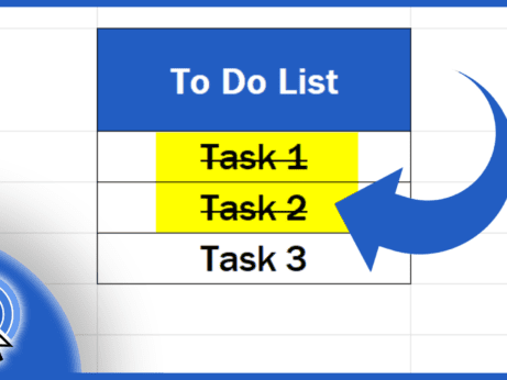 How to Strikethrough in Excel