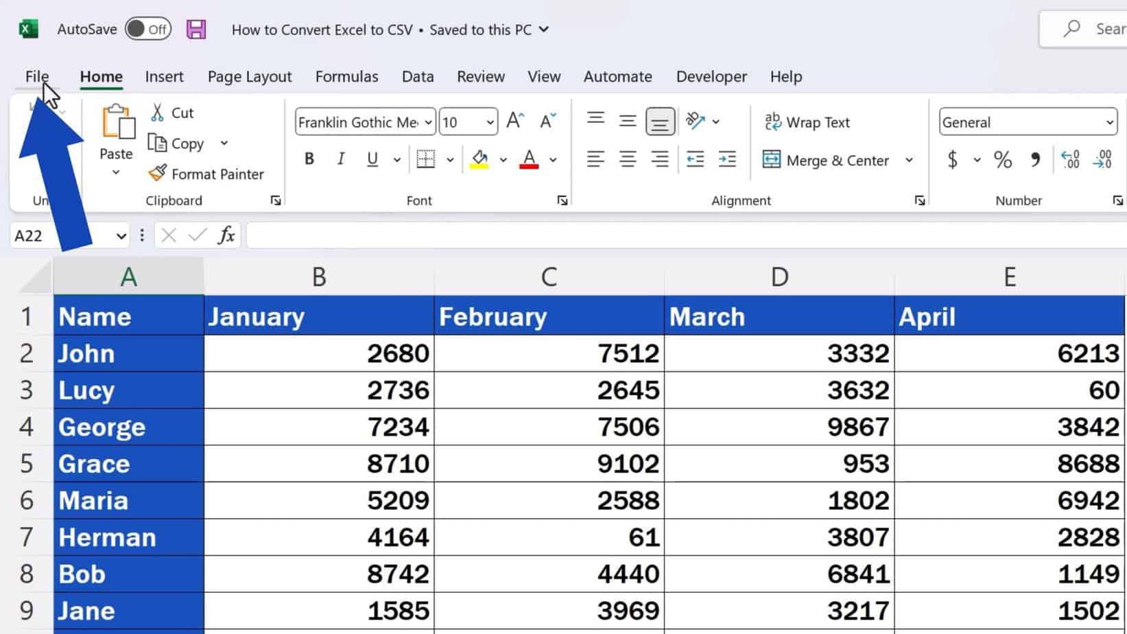 How to Convert Excel to CSV