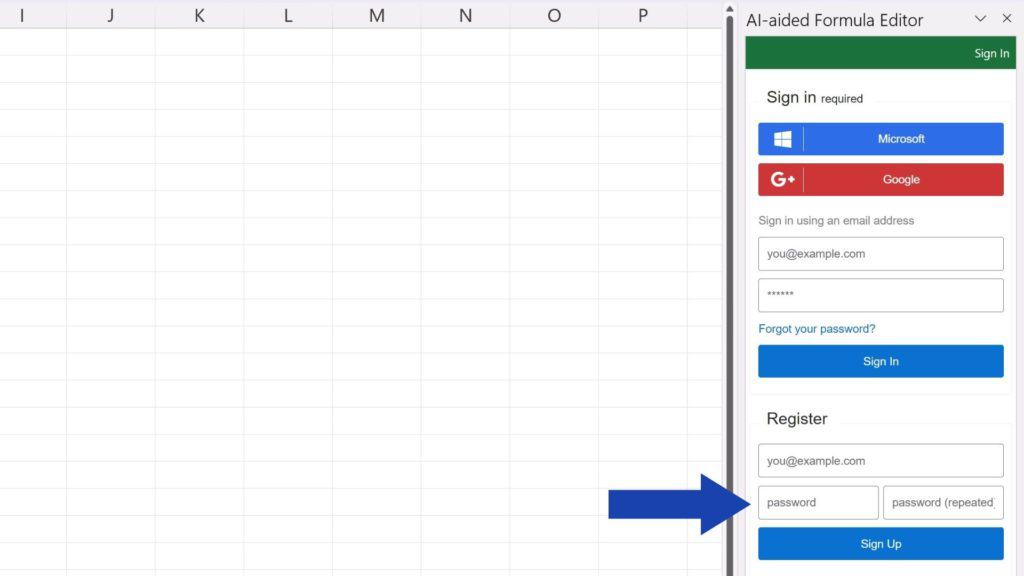How to Integrate ChatGPT into Excel - simple registration is sufficient