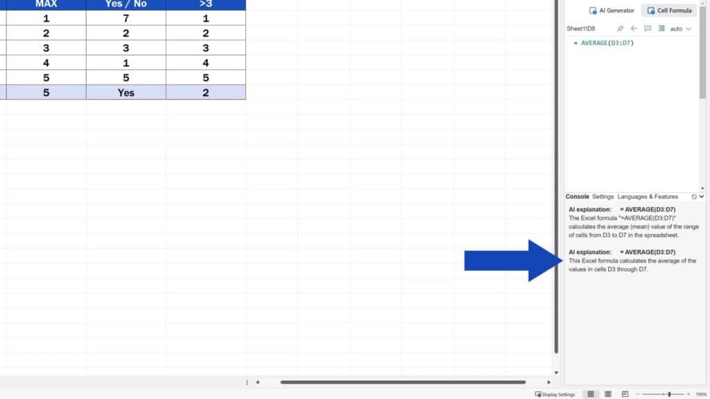 No Stress About Excel Formulas – Let AI Explain - first detailed explanation