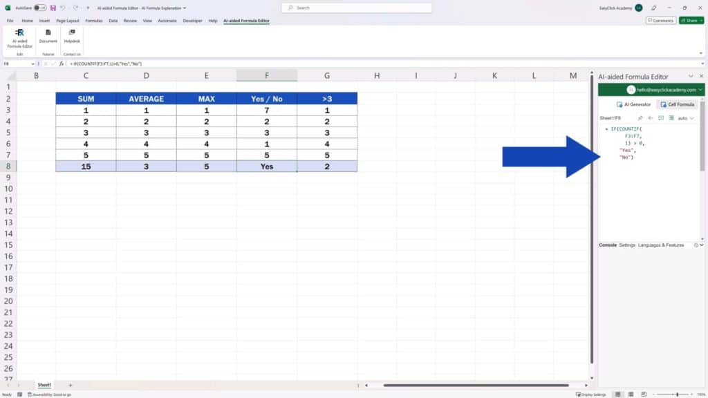 No Stress About Excel Formulas – Let AI Explain - third formula