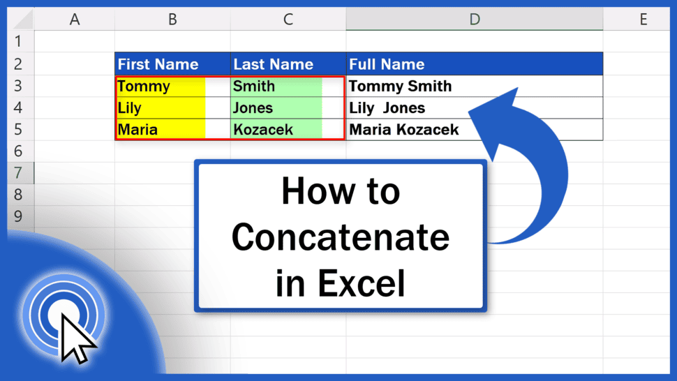 How to Concatenate in Excel