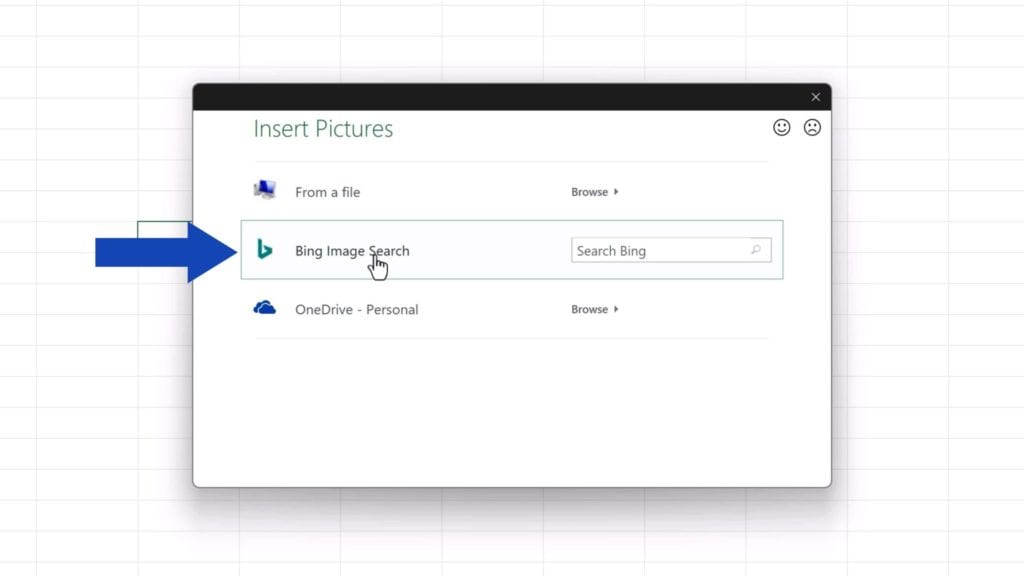 How to Enable Dark Mode in Excel - click in the search field