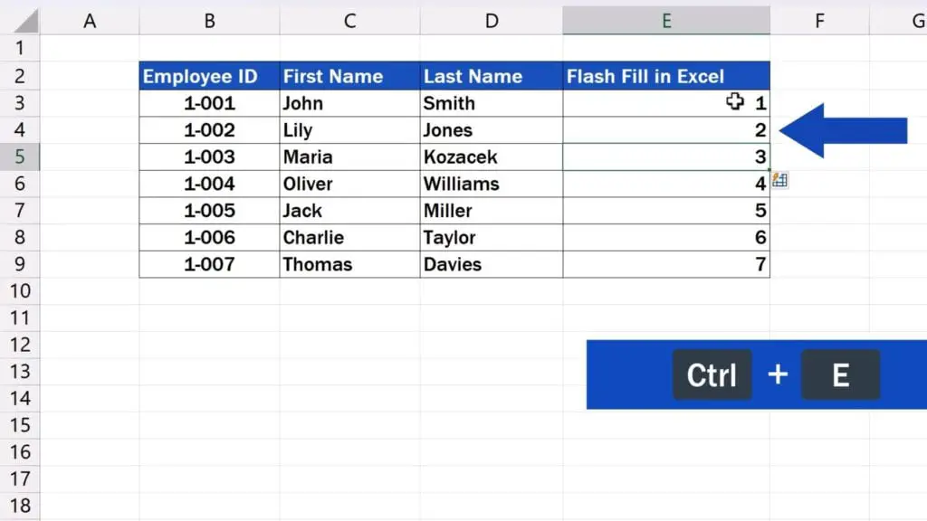 How to Use Flash Fill in Excel - Now the data in the last column look alright