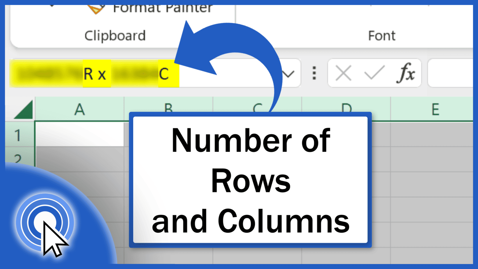How many Rows and Columns in Excel