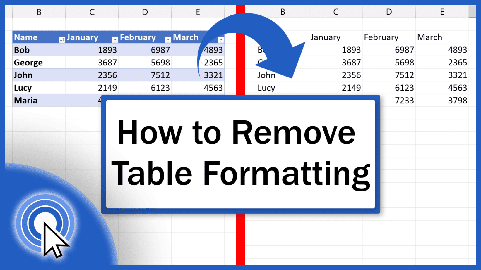 How To Remove Table Formatting In Excel