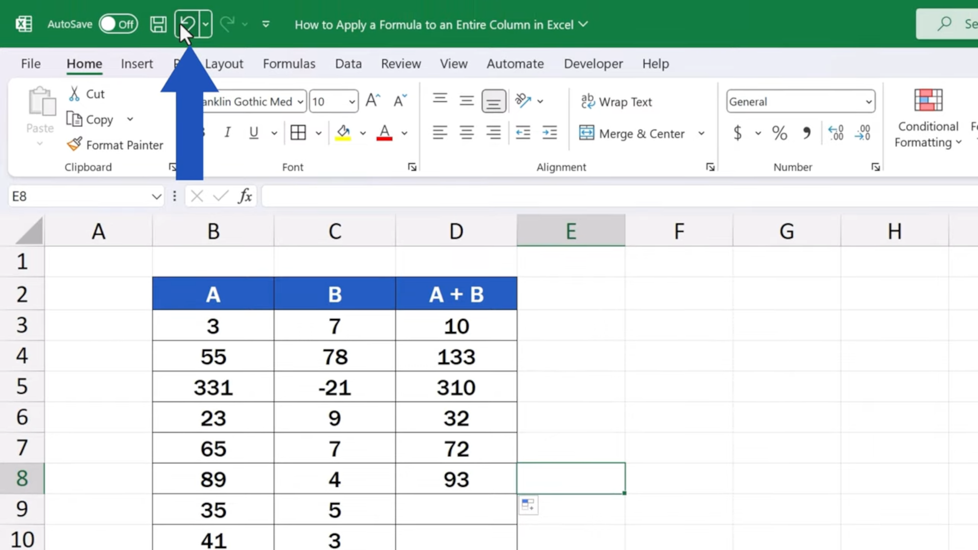 How to Apply a Formula to an Entire Column in Excel (Quick and Easy ...