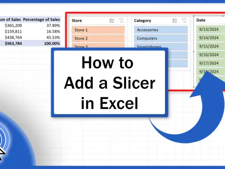 How to Add a Slicer in Excel