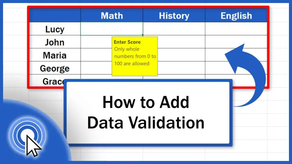 How to Add Data Validation in Excel