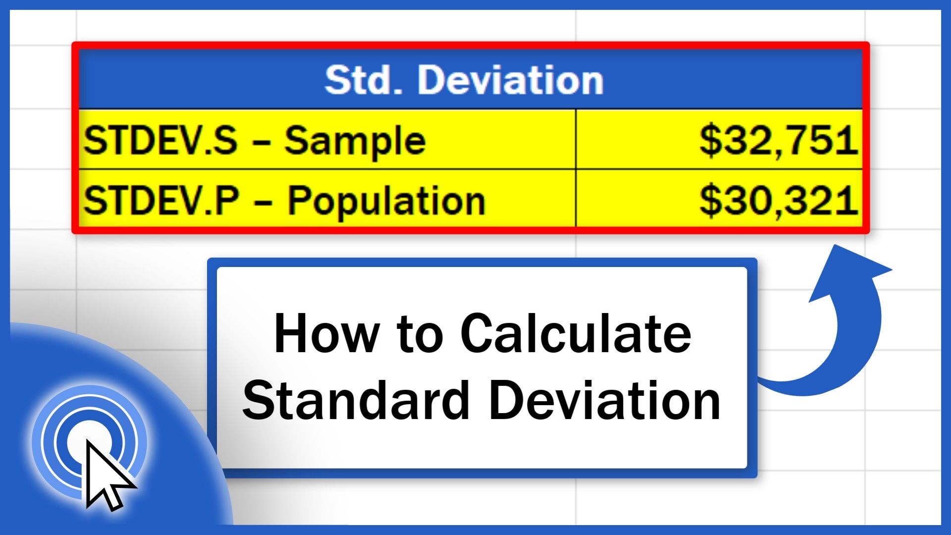How to Calculate Standard Deviation in Excel