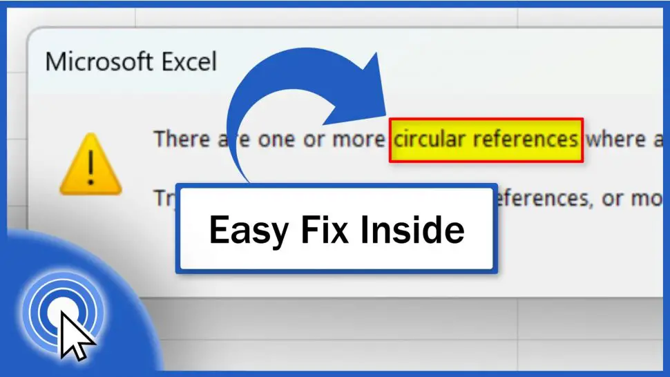 How to Find a Circular Reference in Excel