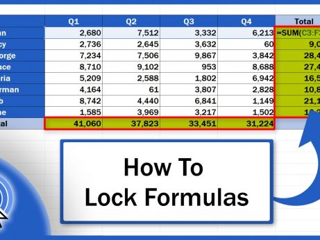 How To Lock Formulas In Excel
